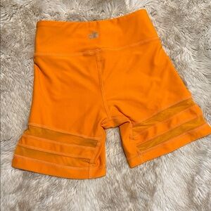 ALO Yoga Vibrant Orange Bike Shorts